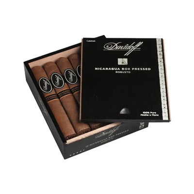 Davidoff Nicaragua Robusto Box Press Open Box