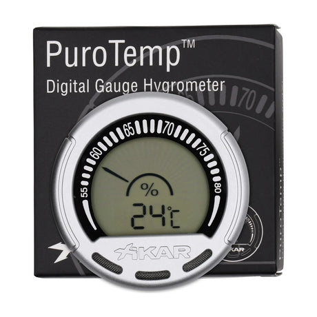 Digital Gauge Hygrometer, Silver