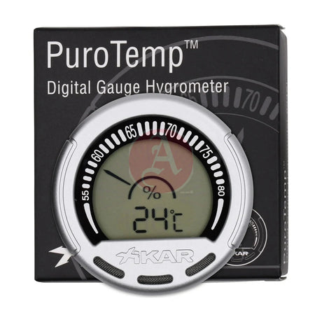 Digital Gauge Hygrometer, Silver
