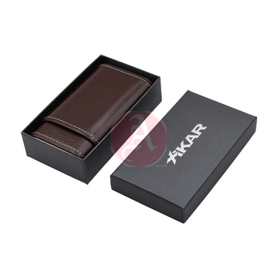 Envoy Triple Cigar Case, Cognac