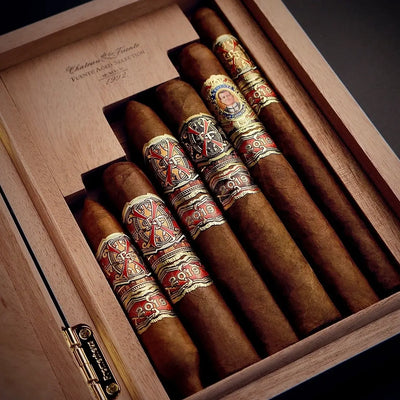 FFOX Opus6 Father & Son Travel Humidor and Cigars