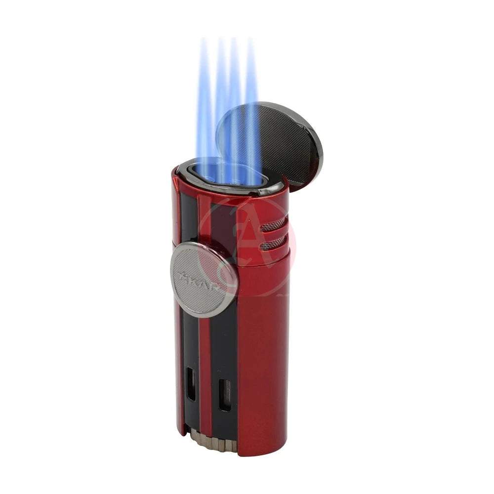 HP4 Diamond Quad Flame, Wind Resistant, Red