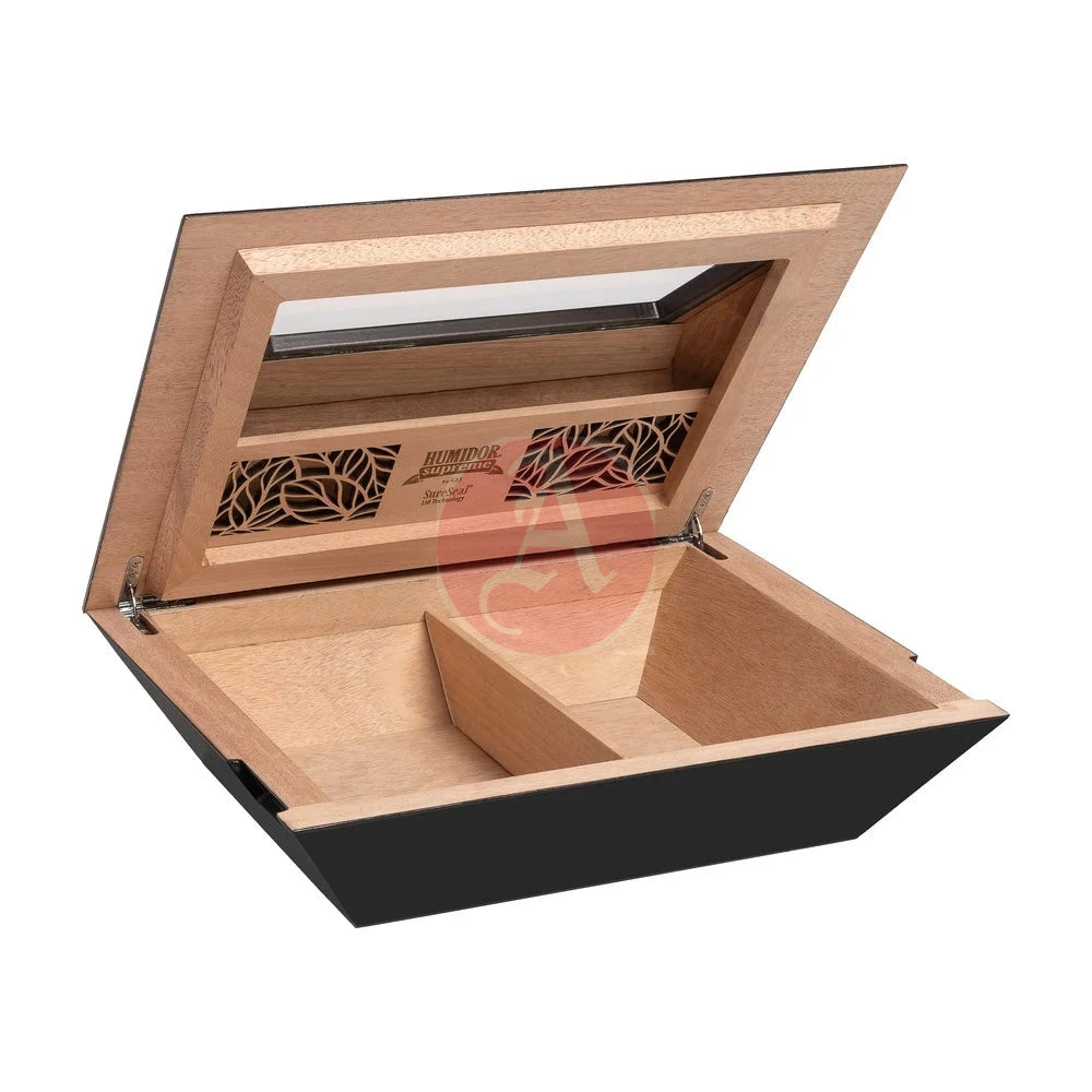 Humidor Supreme Aria Glasstop Desktop Humidor