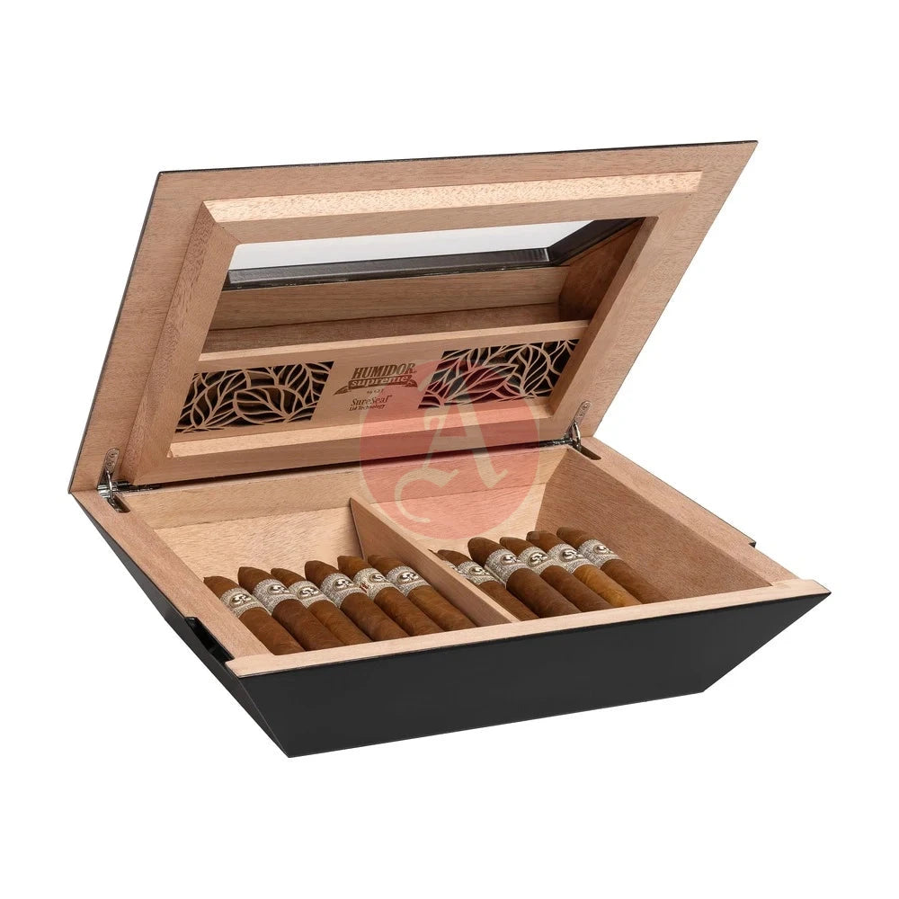 Humidor Supreme Aria Glasstop Desktop Humidor