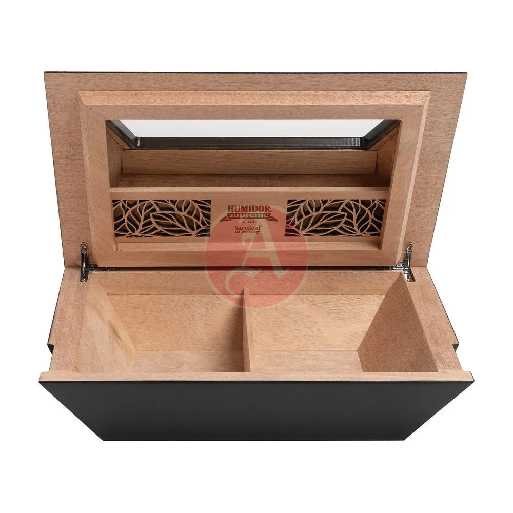 Humidor Supreme Aria Glasstop Desktop Humidor