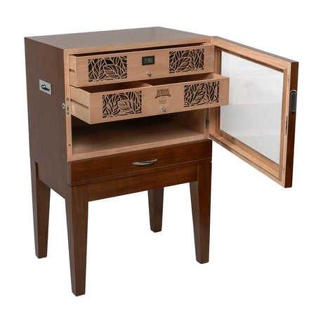 Humidor Supreme Balthazar Ii End Table 540-1024 Count Capacity, Walnut