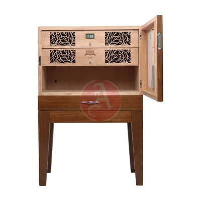 Humidor Supreme Balthazar Ii End Table 540-1024 Count Capacity, Walnut