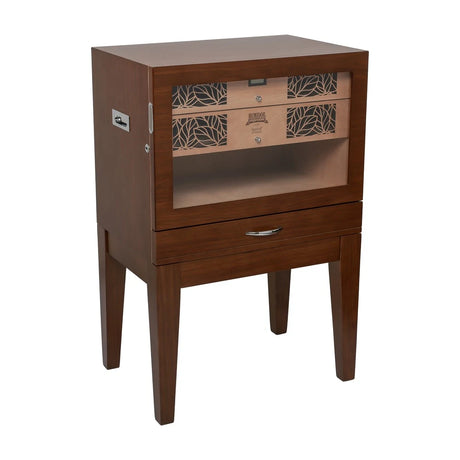 Humidor Supreme Balthazar Ii End Table 540-1024 Count Capacity, Walnut