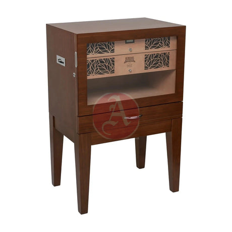 Humidor Supreme Balthazar Ii End Table 540-1024 Count Capacity, Walnut