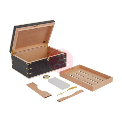 Messenia 45-75 Cg Count Desktop Humidor, Grey Oak Veneer