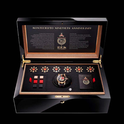 Montecristo 90th Anniversary Humidor + Watch + Cigars