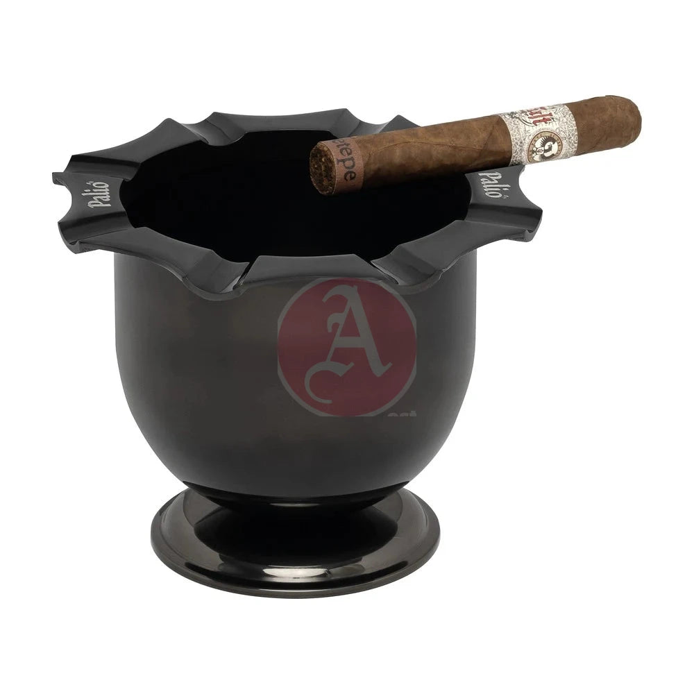 Palio Polished Black Nickel Tazza Alta Ashtray