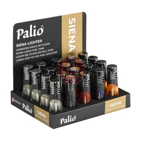 Palio Siena Pal-Cl-120 Single Jet Lighter Assorted Colors Box of 20 Lighters