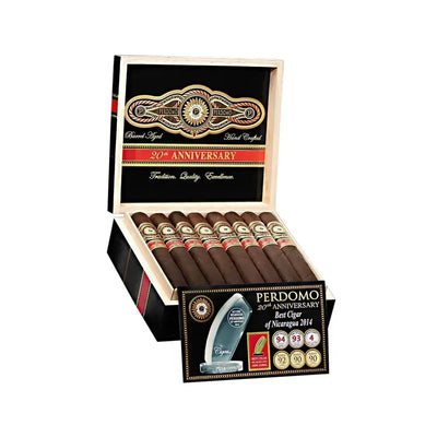 Perdomo 20th Anniversary Maduro Torpedo Open Box