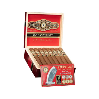 Perdomo 20th Anniversary Sungrown Torpedo Open Box