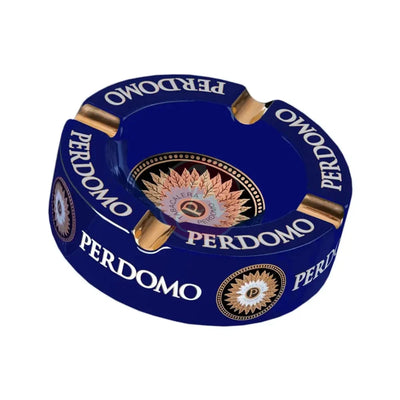 Perdomo Blue and Gold Foil Ashtray Open Box