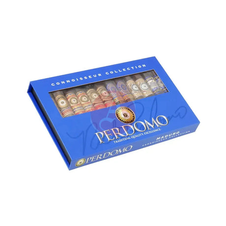 Perdomo Connoisseur Collection Maduro Sampler of 12 Closed Box