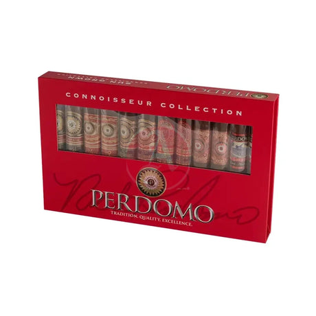 Perdomo Connoisseur Collection Sun Grown Sampler of 12 Closed Box