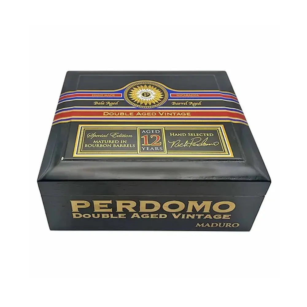 Perdomo Double Aged 12 Year Vintage Maduro Churchill Closed Box