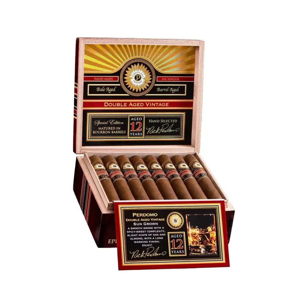Perdomo Double Aged 12 Year Vintage Sungrown Churchill Open Box