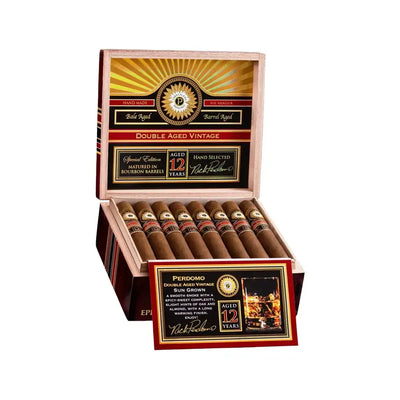 Perdomo Double Aged 12 Year Vintage Sungrown Robusto Open Box
