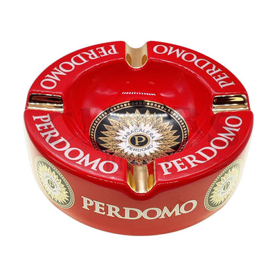 Perdomo Red and Gold Foil Ashtray