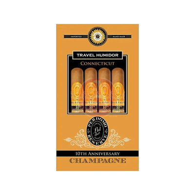 Perdomo Reserve 10th Anniversary Champagne Epicure Humidified Bag Closed Box