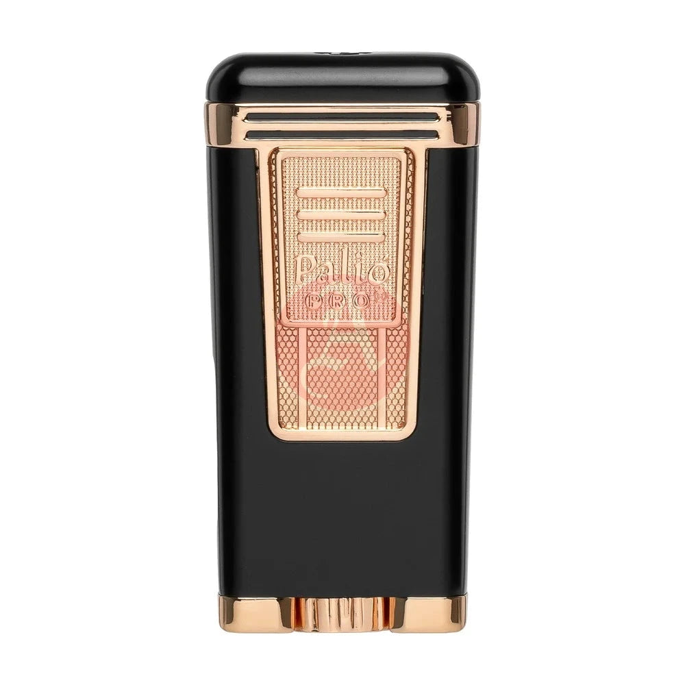 Polaris Inline Triple Jet Lighter, Black/Rose Gold