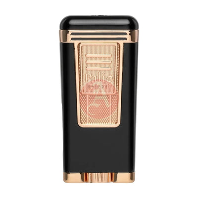 Polaris Inline Triple Jet Lighter, Black/Rose Gold