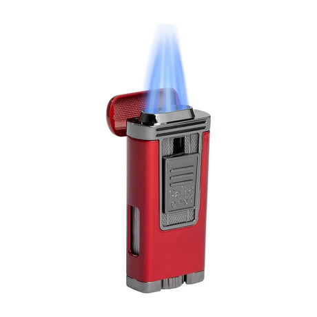 Polaris Inline Triple Jet Lighter, Red