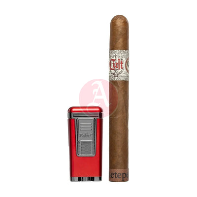 Polaris Inline Triple Jet Lighter, Red