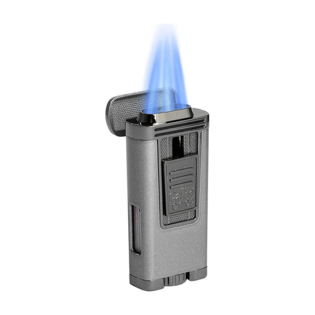 Polaris Inline Triple Jet Lighter, Silver
