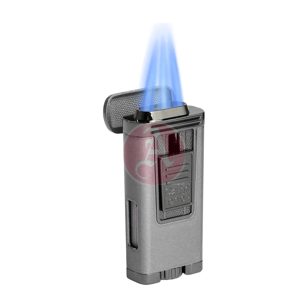 Polaris Inline Triple Jet Lighter, Silver