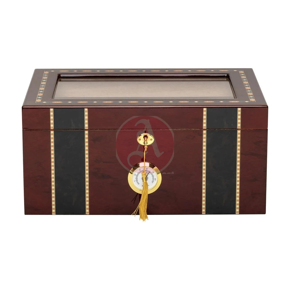Pompei 100 Cg Count High Gloss Inlay Humidor