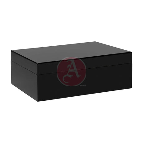 Porto 40-70 Count Cap. Black Humidor