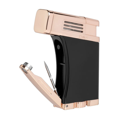 Scorpius Angled Single Jet, Black & Rose Gold