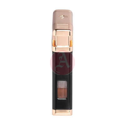 Scorpius Angled Single Jet, Black & Rose Gold
