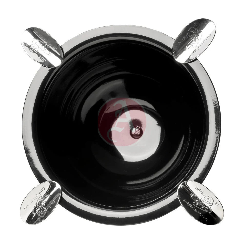 Stinky Jet Black Tall 4 Stirrup Ashtray