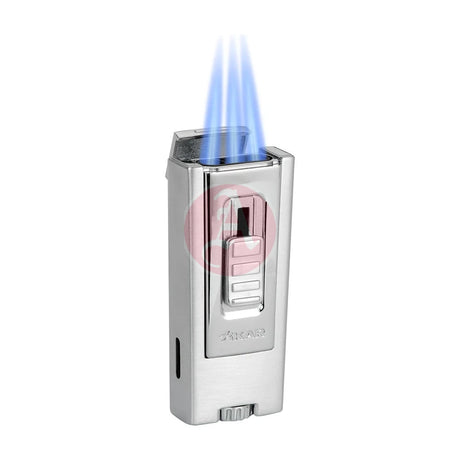 Trezo Triple Torch Lighter, Chrome