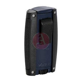 Turismo Double Torch Lighter, Matte Blue