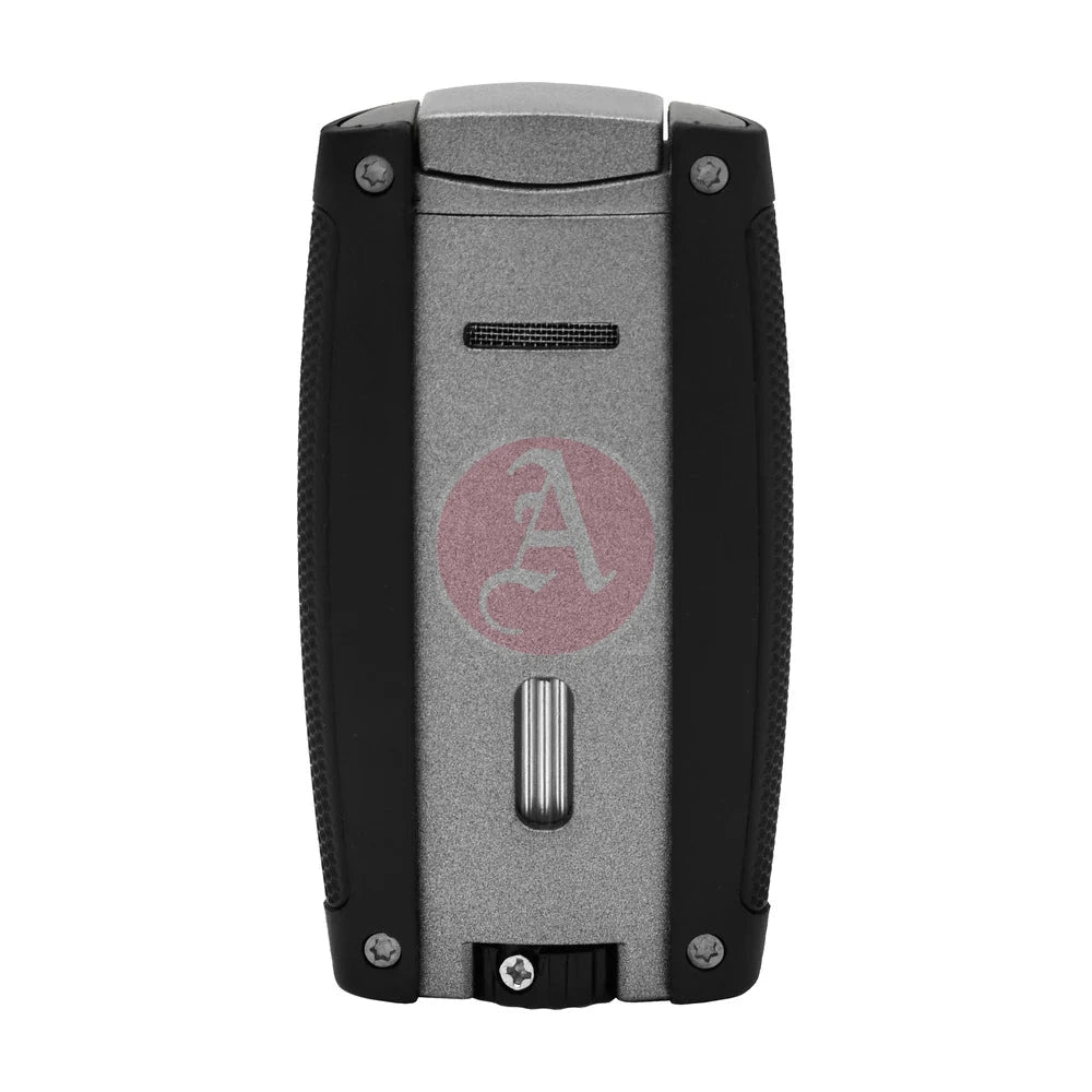 Turismo Double Torch Lighter, Matte Gray