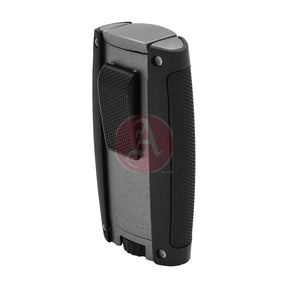 Turismo Double Torch Lighter, Matte Gray