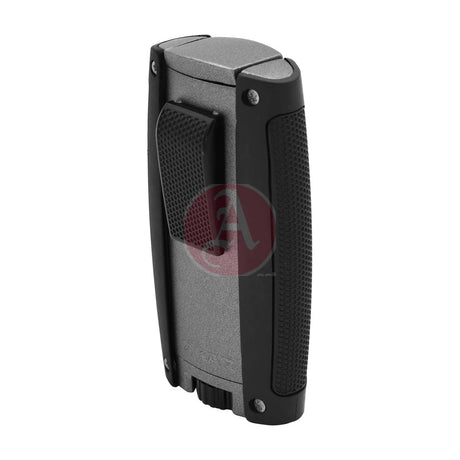 Turismo Double Torch Lighter, Matte Gray