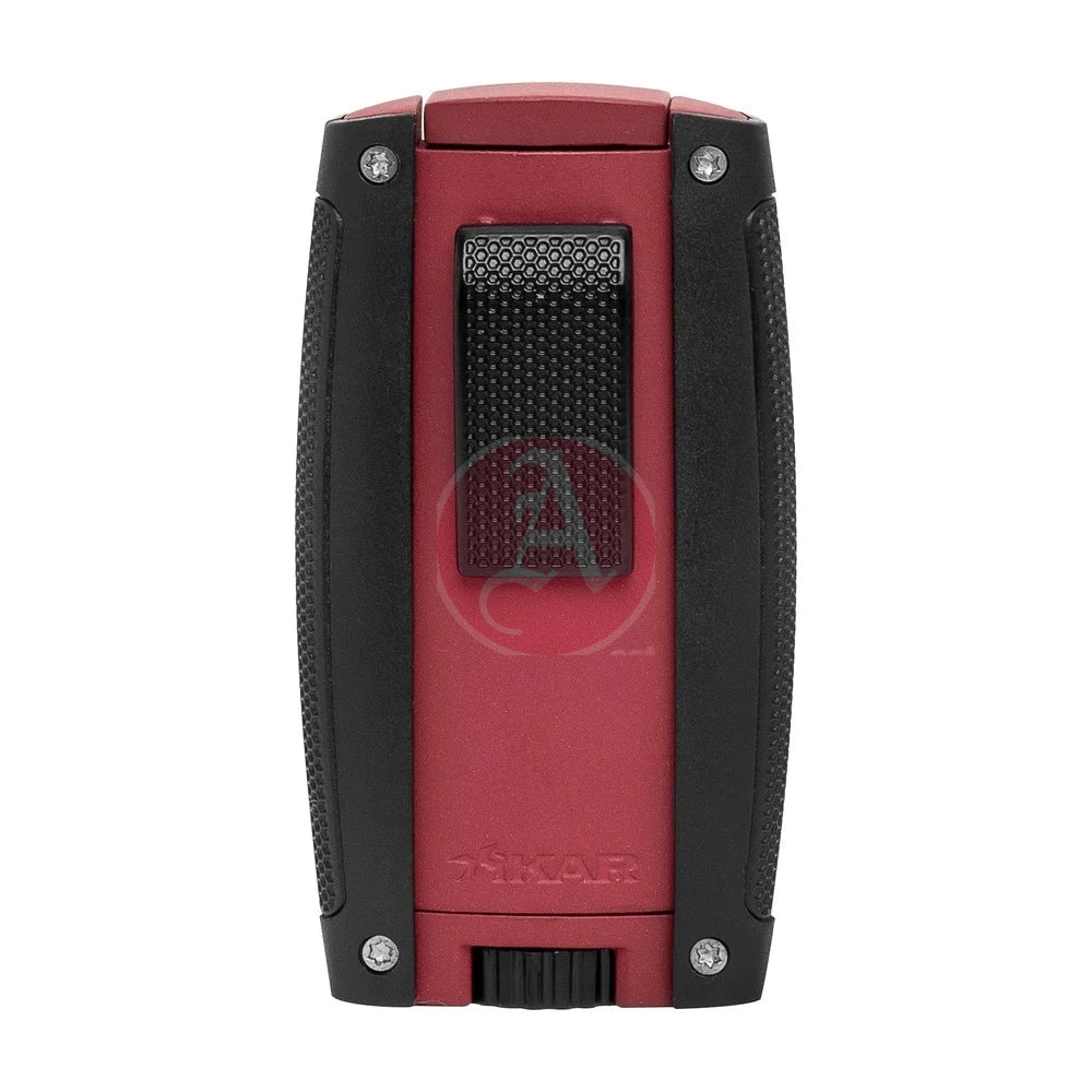 Turismo Double Torch Lighter, Matte Red