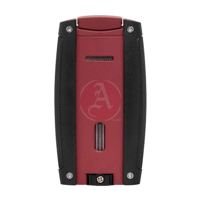Turismo Double Torch Lighter, Matte Red