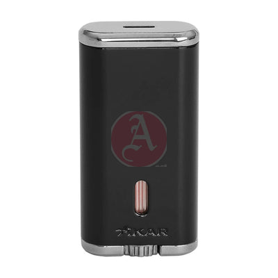 Verano Flat Flame Lighter, Wind Resistant, Black