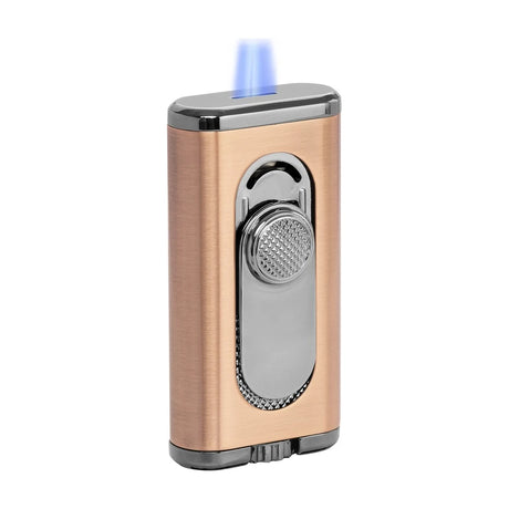 Verano Flat Flame Lighter, Wind Resistant, Vintage Bronze
