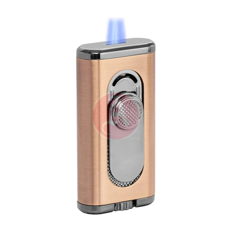 Verano Flat Flame Lighter, Wind Resistant, Vintage Bronze