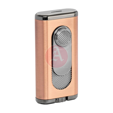 Verano Flat Flame Lighter, Wind Resistant, Vintage Bronze