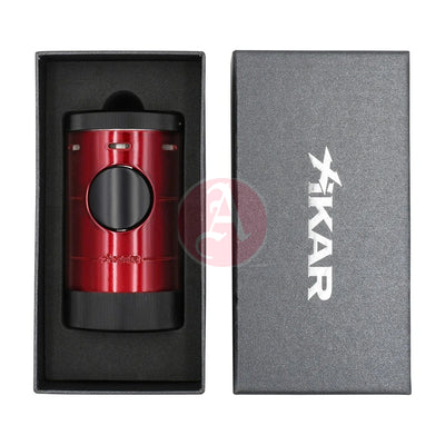 Volta Quad Tabletop Lighter, Daytona Red